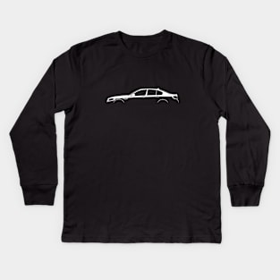 BMW M5 (F10) Silhouette Kids Long Sleeve T-Shirt